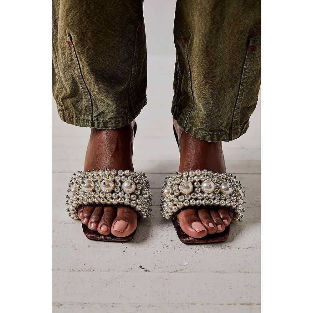 New Jeffrey Campbell Portia Pearl Heels Size 6